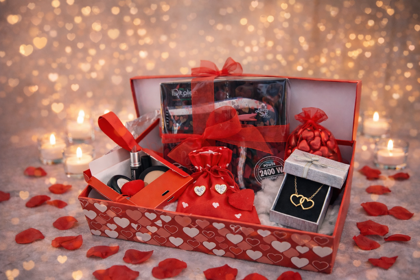 Cofanetto Valentino Phon più collana cuori