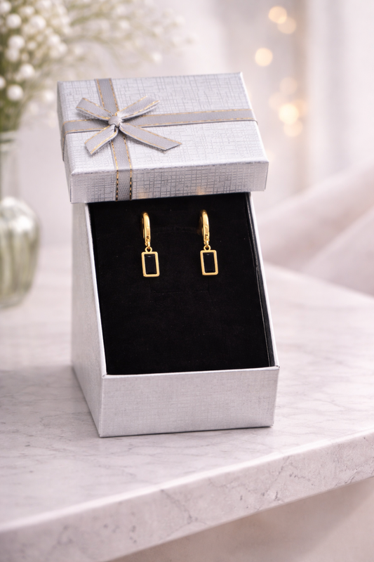 Astra Lux nero orecchini